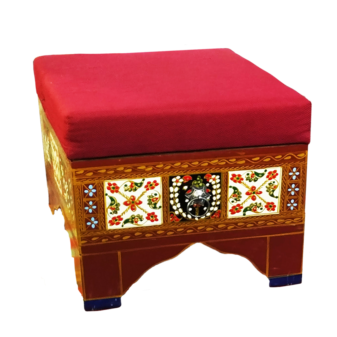 Ottoman with kilim fitting For Home